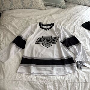 Adidas LA Kings NHL White and Black Jersey